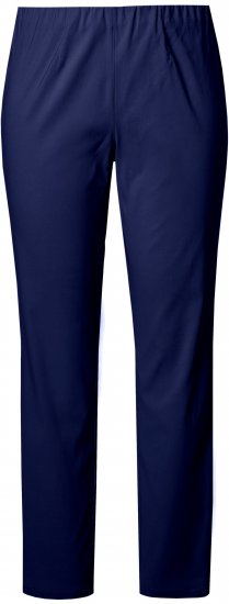 Ulla Popken Bengaline Slim Leg Sienna Fit Elastic Waist Pants Blue - Jeansy & Spodnie w Dużych Rozmiarach – Plus Size - 