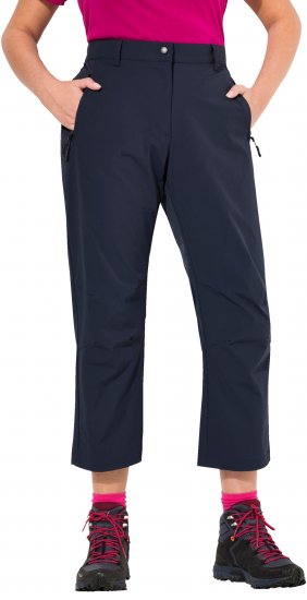 Ulla Popken Functional Sport Quick Dry Stretch Crop Pants Navy Blue - Jeansy & Spodnie w Dużych Rozmiarach – Plus Size - 