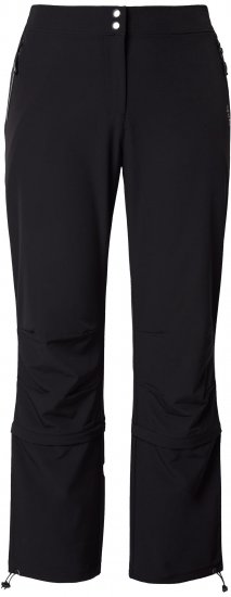 Ulla Popken Zip Off Reflective Detail Funtional Powerstretch Pants Black - Jeansy & Spodnie w Dużych Rozmiarach – Plus Size - 