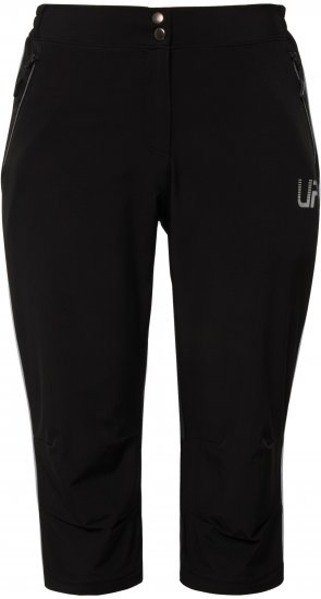 Ulla Popken Zip Off Reflective Detail Funtional Powerstretch Pants Black - Jeansy & Spodnie w Dużych Rozmiarach – Plus Size - 