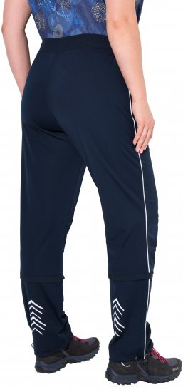 Ulla Popken Zip Off Reflective Detail Funtional Powerstretch Pants Navy - Jeansy & Spodnie w Dużych Rozmiarach – Plus Size - 