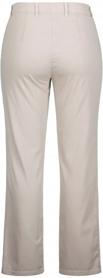 Ulla Popken Summer Pants Mony Beige - Jeansy & Spodnie w Dużych Rozmiarach – Plus Size - 