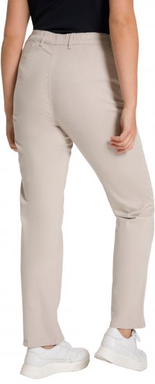 Ulla Popken Summer Pants Mony Beige - Jeansy & Spodnie w Dużych Rozmiarach – Plus Size - 