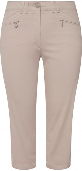 Ulla Popken Mony Stretch Capri Pants Orange - Jeansy & Spodnie w Dużych Rozmiarach – Plus Size - 