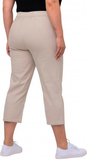 Ulla Popken Mony Stretch Capri Pants Orange - Jeansy & Spodnie w Dużych Rozmiarach – Plus Size - 