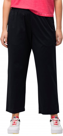 Ulla Popken Wide Leg Ruby Fit Stretch Chino Pants Dark Teal - Jeansy & Spodnie w Dużych Rozmiarach – Plus Size - 