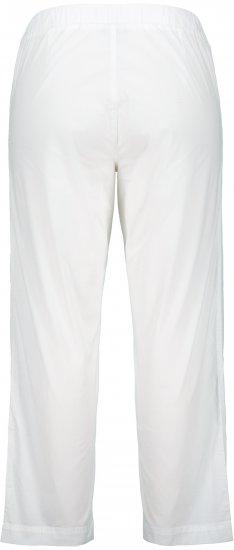 Ulla Popken Wide Leg Ruby Fit Stretch Chino Pants Snow White - Jeansy & Spodnie w Dużych Rozmiarach – Plus Size - 
