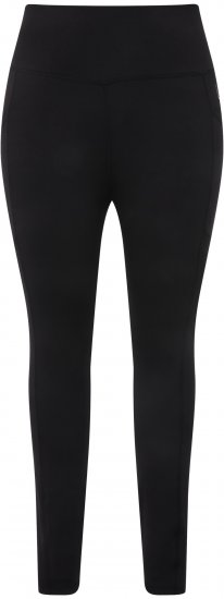 Ulla Popken High Waist Quick Dry Recycled Stretch Leggings Black - Jeansy & Spodnie w Dużych Rozmiarach – Plus Size - 