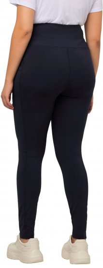 Ulla Popken High Waist Quick Dry Recycled Stretch Leggings Grey - Jeansy & Spodnie w Dużych Rozmiarach – Plus Size - 