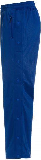 Ulla Popken Snap Placket Side Seam Wide Leg Recycled Polyester Knit Joggers Blue - Jeansy & Spodnie w Dużych Rozmiarach – Plus Size - 