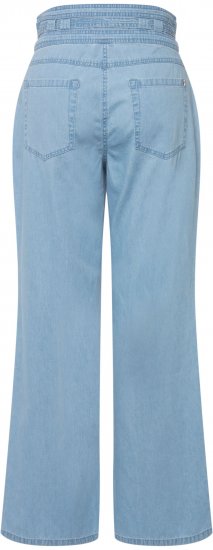 Ulla Popken Soft Denim Wide Leg Jeans Blue Denim - Jeansy & Spodnie w Dużych Rozmiarach – Plus Size - 