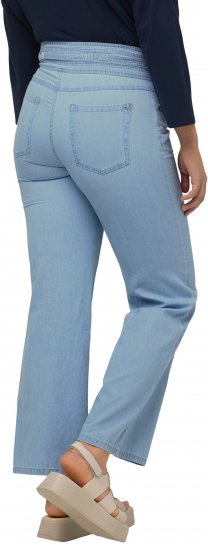 Ulla Popken Soft Denim Wide Leg Jeans Blue Denim - Jeansy & Spodnie w Dużych Rozmiarach – Plus Size - 