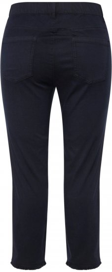 Ulla Popken Stretch Blend Bengaline Pants Navy - Jeansy & Spodnie w Dużych Rozmiarach – Plus Size - 