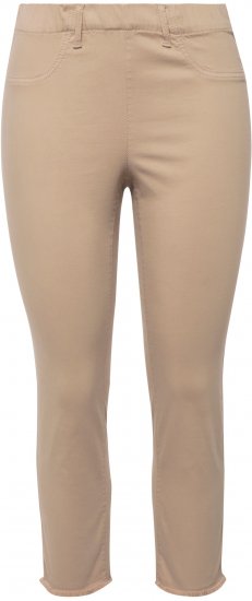 Ulla Popken Stretch Blend Bengaline Pants Dark Putty - Jeansy & Spodnie w Dużych Rozmiarach – Plus Size - 