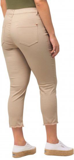 Ulla Popken Stretch Blend Bengaline Pants Dark Putty - Jeansy & Spodnie w Dużych Rozmiarach – Plus Size - 