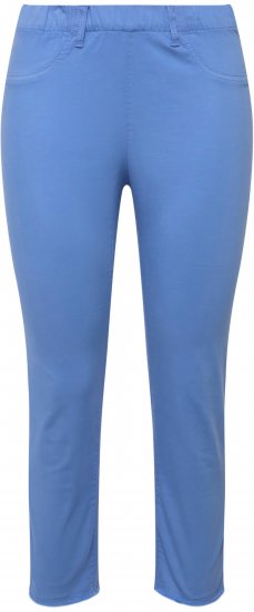 Ulla Popken Stretch Blend Bengaline Pants Blue - Jeansy & Spodnie w Dużych Rozmiarach – Plus Size - 