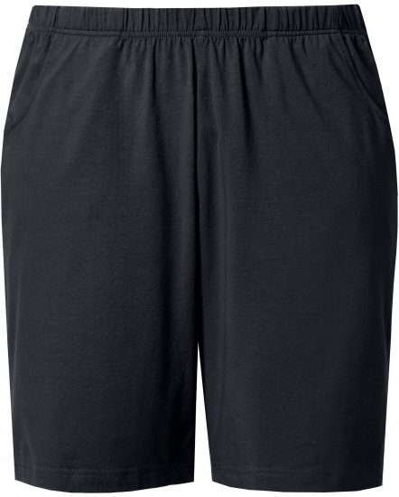 Ulla Popken Stretch Knit Bermuda Shorts Black - Jeansy & Spodnie w Dużych Rozmiarach – Plus Size - 