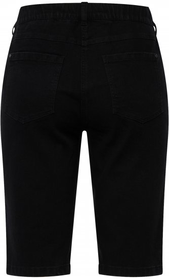 Ulla Popken Basic Denim Mandy Bermuda Shorts Black - Jeansy & Spodnie w Dużych Rozmiarach – Plus Size - 