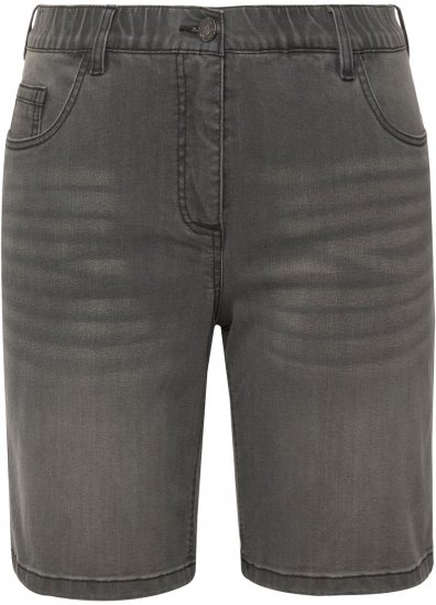 Ulla Popken Basic Denim Mandy Bermuda Shorts Denim Blue - Jeansy & Spodnie w Dużych Rozmiarach – Plus Size - 