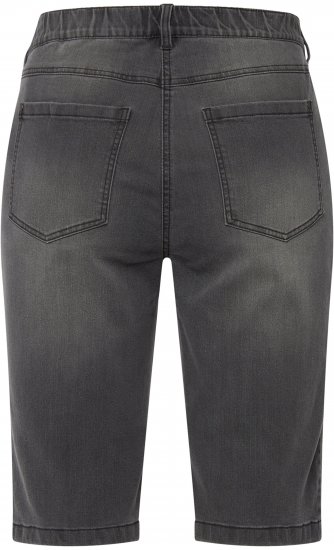 Ulla Popken Basic Denim Mandy Bermuda Shorts Denim Blue - Jeansy & Spodnie w Dużych Rozmiarach – Plus Size - 