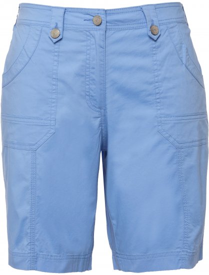 Ulla Popken Cargo Bermuda Shorts Cloud Blue - Jeansy & Spodnie w Dużych Rozmiarach – Plus Size - 