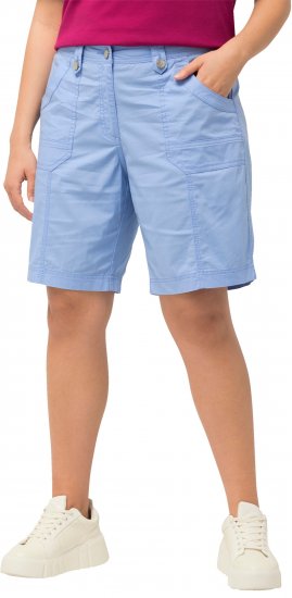 Ulla Popken Cargo Bermuda Shorts Cloud Blue - Jeansy & Spodnie w Dużych Rozmiarach – Plus Size - 