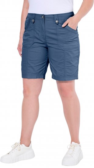 Ulla Popken Cargo Bermuda Shorts Atlantic Blue - Jeansy & Spodnie w Dużych Rozmiarach – Plus Size - 