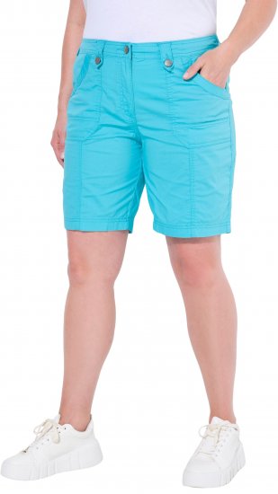 Ulla Popken Cargo Bermuda Shorts Blue - Jeansy & Spodnie w Dużych Rozmiarach – Plus Size - 