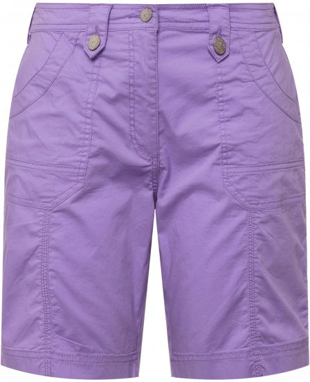 Ulla Popken Cargo Bermuda Shorts Pale Lilac - Jeansy & Spodnie w Dużych Rozmiarach – Plus Size - 