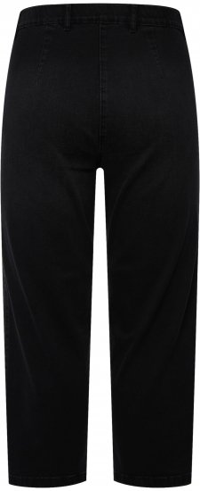 Ulla Popken Cropped Stretch Blend Mony Jeans Black - Jeansy & Spodnie w Dużych Rozmiarach – Plus Size - 