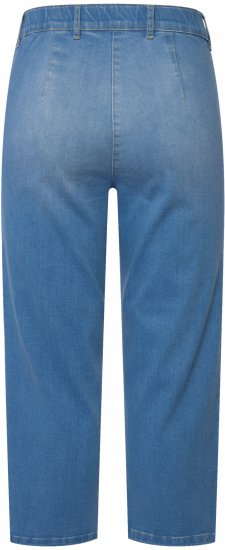 Ulla Popken Cropped Stretch Blend Mony Jeans Blue - Jeansy & Spodnie w Dużych Rozmiarach – Plus Size - 