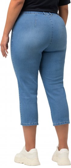 Ulla Popken Cropped Stretch Blend Mony Jeans Blue - Jeansy & Spodnie w Dużych Rozmiarach – Plus Size - 