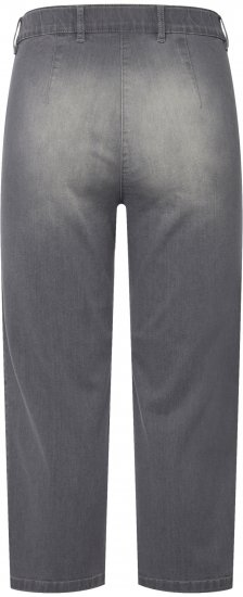 Ulla Popken Cropped Stretch Blend Mony Jeans Denim Blue - Jeansy & Spodnie w Dużych Rozmiarach – Plus Size - 