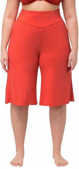 Ulla Popken Wide Leg Flared Bermuda Shorts - Jeansy & Spodnie w Dużych Rozmiarach – Plus Size - 