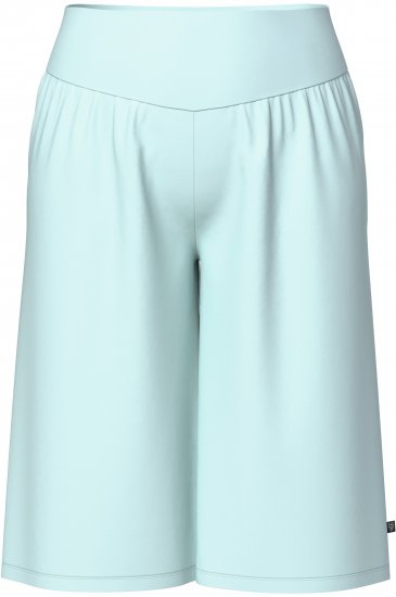 Ulla Popken Wide Leg Flared Bermuda Shorts Blue - Jeansy & Spodnie w Dużych Rozmiarach – Plus Size - 