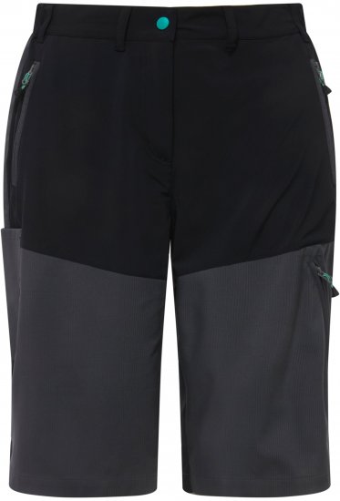 Ulla Popken Water Repellent Nordic Walking Shorts Black - Jeansy & Spodnie w Dużych Rozmiarach – Plus Size - 