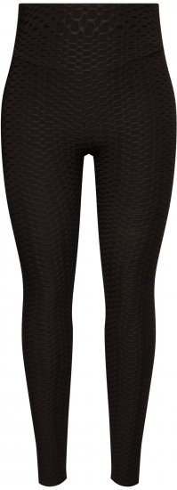 Ulla Popken Textured High Waisted Leggings Grey - Jeansy & Spodnie w Dużych Rozmiarach – Plus Size - 