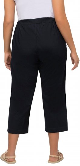 Ulla Popken Cropped Ruby Fit Pants Navy - Jeansy & Spodnie w Dużych Rozmiarach – Plus Size - 