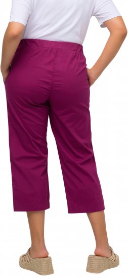 Ulla Popken Cropped Ruby Fit Pants Magnolia Red - Jeansy & Spodnie w Dużych Rozmiarach – Plus Size - 