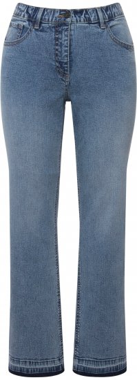 Ulla Popken Wide Leg Stretch Fit Mandy Jeans Light Blue Denim - Jeansy & Spodnie w Dużych Rozmiarach – Plus Size - 