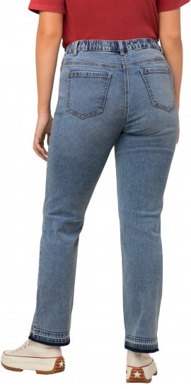Ulla Popken Wide Leg Stretch Fit Mandy Jeans Light Blue Denim - Jeansy & Spodnie w Dużych Rozmiarach – Plus Size - 