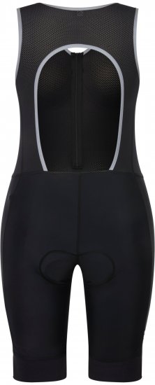 Ulla Popken Padded Cycling Zip Front Bodysuit Black - Jeansy & Spodnie w Dużych Rozmiarach – Plus Size - 