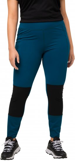Ulla Popken High Waisted Hiking Leggings Blue - Jeansy & Spodnie w Dużych Rozmiarach – Plus Size - 