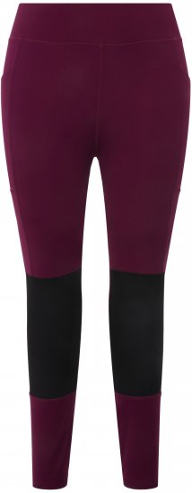 Ulla Popken High Waisted Hiking Leggings Purple - Jeansy & Spodnie w Dużych Rozmiarach – Plus Size - 