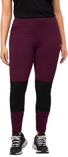 Ulla Popken High Waisted Hiking Leggings Purple - Jeansy & Spodnie w Dużych Rozmiarach – Plus Size - 