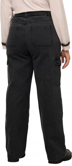 Ulla Popken Mandy Cargo Jeans Black - Jeansy & Spodnie w Dużych Rozmiarach – Plus Size - 