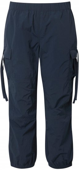 Ulla Popken Elastic Waist Cargo Pants Navy - Jeansy & Spodnie w Dużych Rozmiarach – Plus Size - 