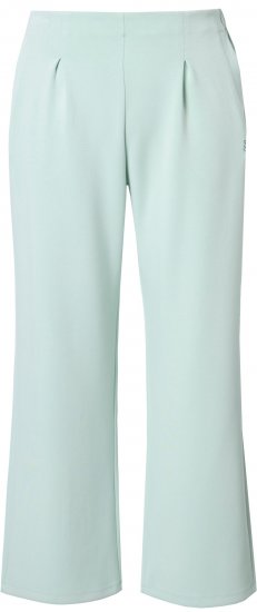 Ulla Popken Box Pleat Stretch Fit Yoga Pants Light Blue - Jeansy & Spodnie w Dużych Rozmiarach – Plus Size - 