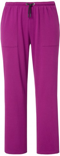 Ulla Popken Straight Leg Joggers Purple - Jeansy & Spodnie w Dużych Rozmiarach – Plus Size - 