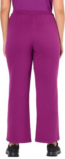 Ulla Popken Straight Leg Joggers Purple - Jeansy & Spodnie w Dużych Rozmiarach – Plus Size - 